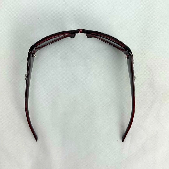 Dior Limited Red Swarovski Crystals Oval Gradient Lens Acetate Sunglasses - Picture 10 of 14